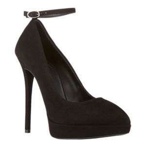 NIB Giuseppe Zanotti Suede Ankle Strap Platform Pumps
